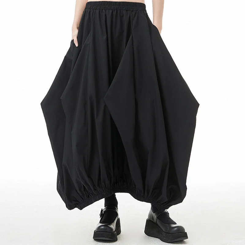 Gathered Loose Balloon Skirt breathable skirt fabric