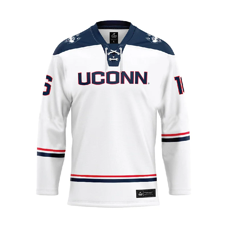 UConn - NCAA Women's Ice Hockey : Kyla Josifovic - White Hockey Jersey Organic Jersey Tee UConn - NCAA Women's Ice Hockey : Kyla Josifovic - White Hockey Jersey Organic Jersey Tee