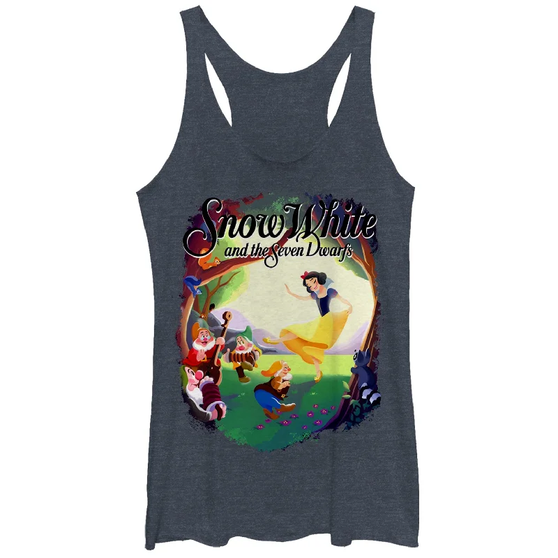 Women's Snow White and the Seven Dwarfs Dance Scene Racerback Tank Top loose fit tank