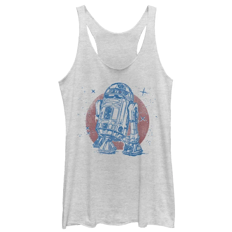 Women's Star Wars R2-D2 Sparkle Racerback Tank Top lounge tank top