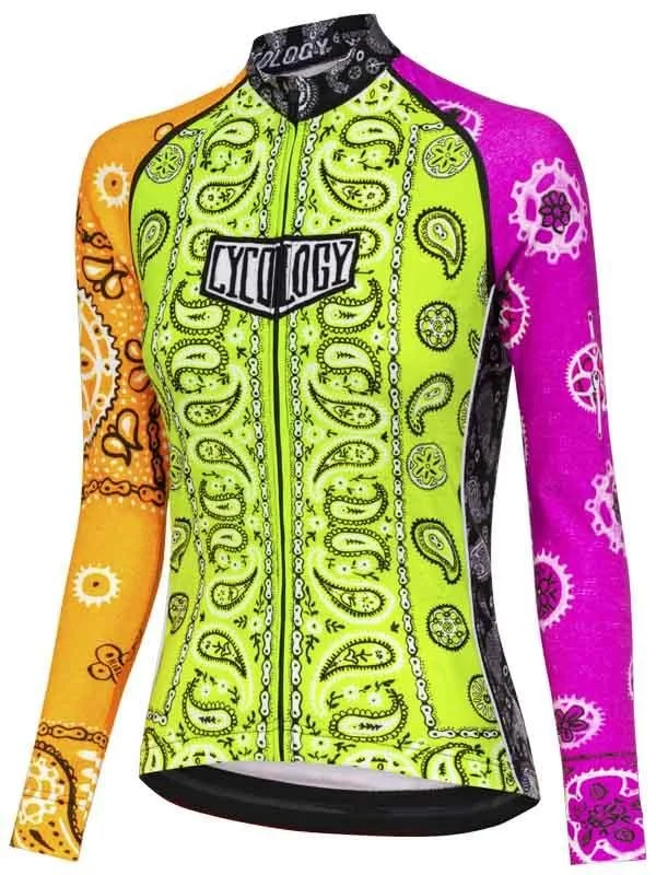 Bandana Women's Long Sleeve Jersey Fashion Jersey Blouse