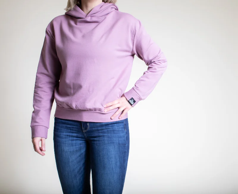 Mulberry Bomber Hoodie Hoodie with Puffed Sleeves Voluminous Trendy