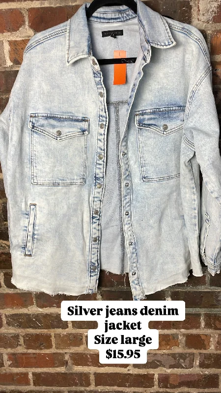 Silver jeans denim jacket Jacket Blazer Coat