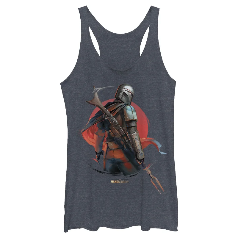 Women's Star Wars: The Mandalorian Dusty Sunset Racerback Tank Top black tank top