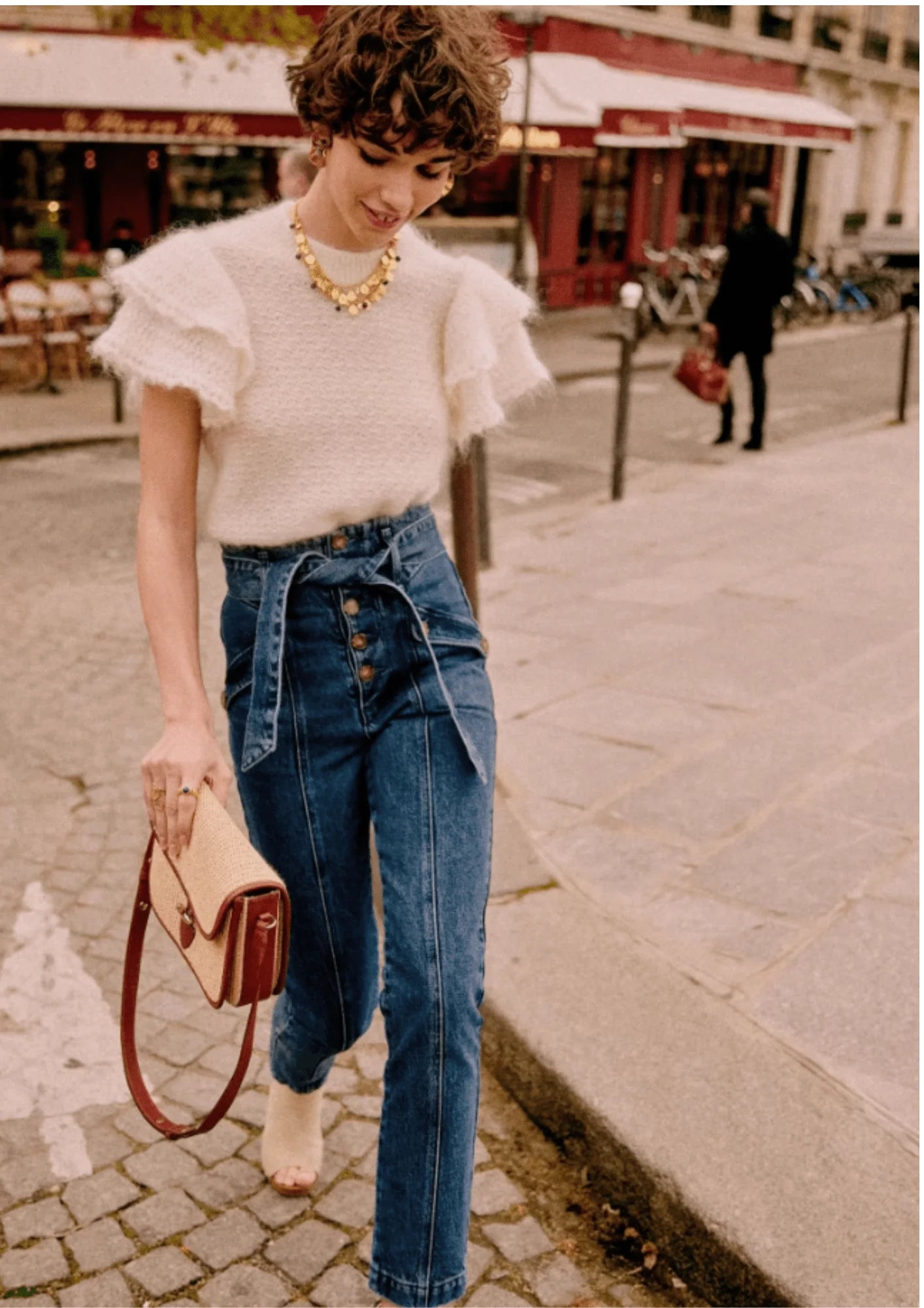 MAXIMO DENIM TROUSERS Trousers Spring Floral