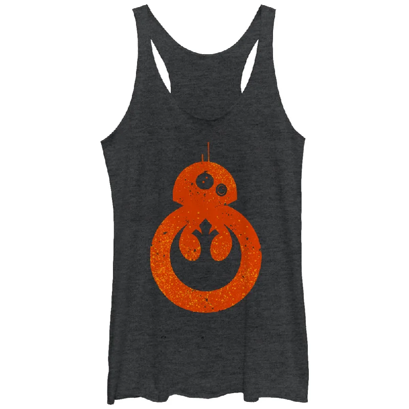 Women's Star Wars The Force Awakens BB-8 Rebel Racerback Tank Top crossback tank top Women's Star Wars The Force Awakens BB-8 Rebel Racerback Tank Top crossback tank top