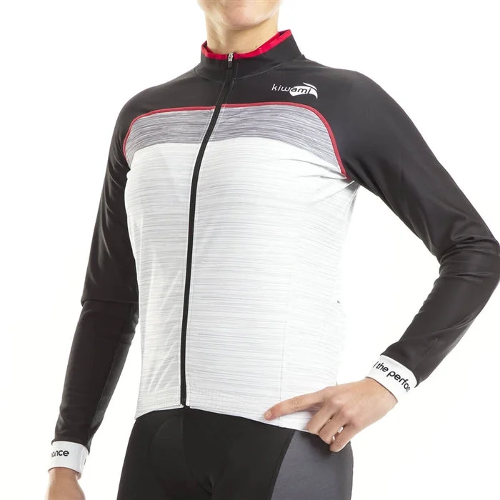 WOMEN'S PEYRESOURDE 3 CYCLING LONG SLEEVED JERSEY Patterned Jersey Tee