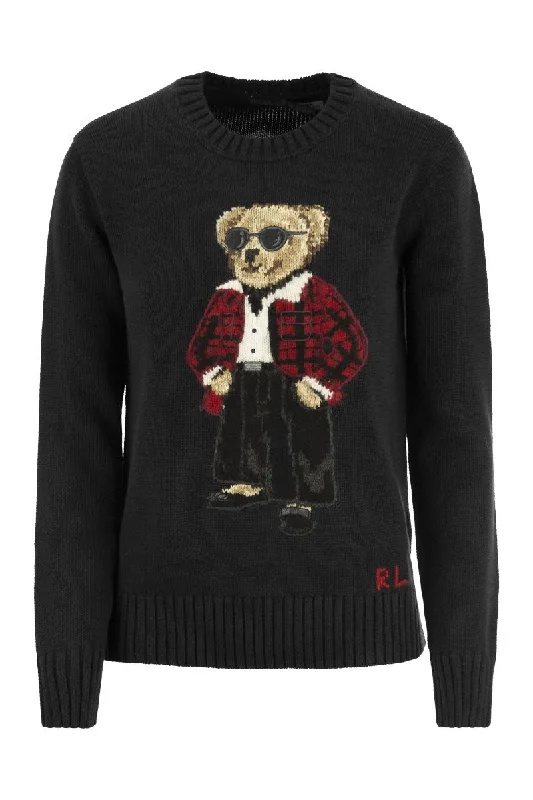 Cotton-blend jersey Polo Bear Ruby Red Jersey Shirt
