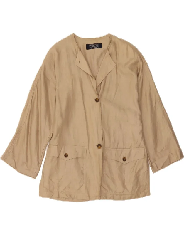 MAX MARA Womens Weekend 3/4 Sleeve Blazer Jacket UK 12 Medium Beige Cardigan Sweater Pullover MAX MARA Womens Weekend 3/4 Sleeve Blazer Jacket UK 12 Medium Beige Cardigan Sweater Pullover