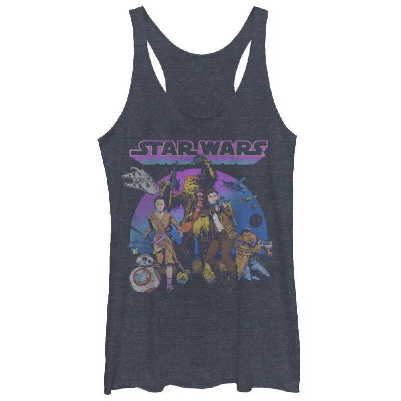 Women's Star Wars The Force Awakens Poe Dameron Crew Racerback Tank Top yoga tank top