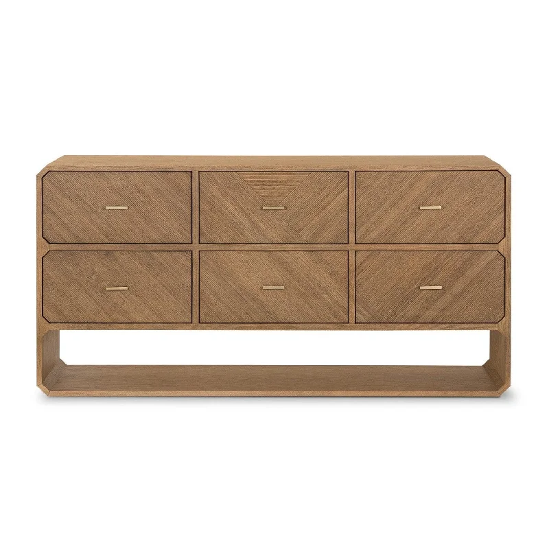 Corinth 6 Drawer Dresser - Natural Ash Tunics Bridal satin