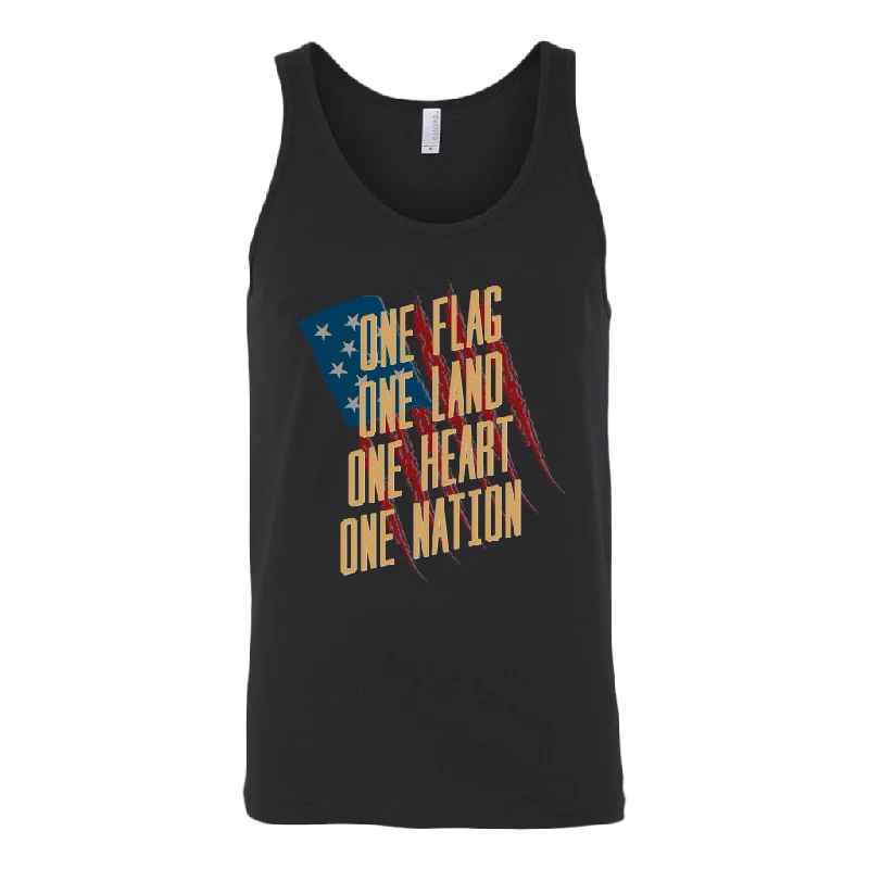 One Flag, One Land, One Heart, One Nation Tank Top low neck tank