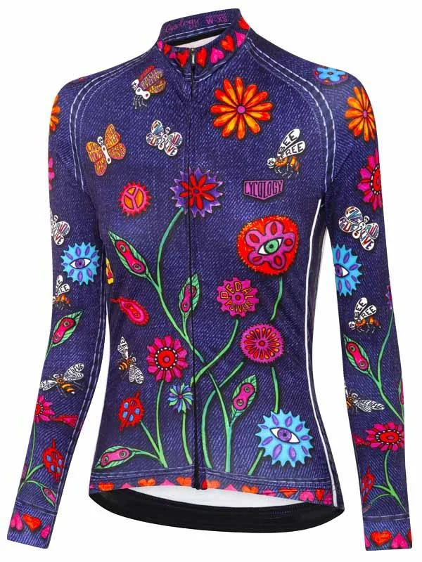 Boho Women's Long Sleeve Jersey Elegant Jersey Shirt
