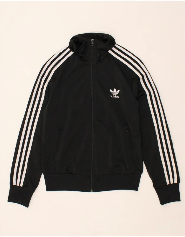 ADIDAS Womens Graphic Tracksuit Top Jacket UK 14 Large Black Polyester Boat Neck Shawl Collar Notched Collar ADIDAS Womens Graphic Tracksuit Top Jacket UK 14 Large Black Polyester Boat Neck Shawl Collar Notched Collar