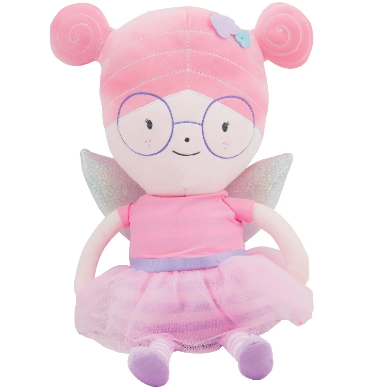 Meg Fairy Plush Doll With Dress/wings Cowl Neckline Elegant