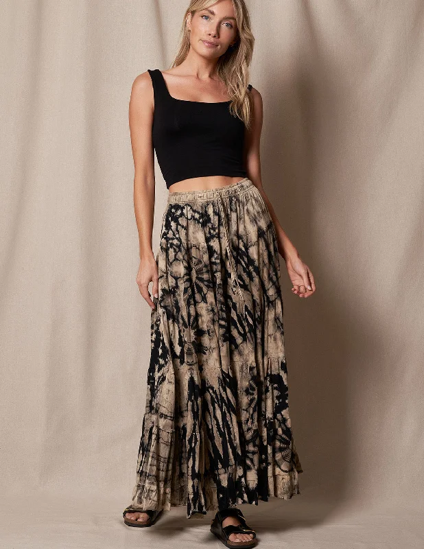 Tie Dye Flare Skirt athletic skirt fit