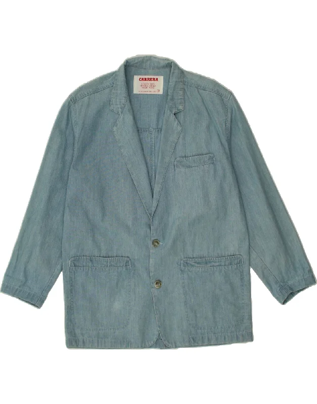 CARRERA Womens 2 Button Blazer Jacket US 14 XL Blue Cotton Quilted Jacket Puffer Jacket Insulated Jacket CARRERA Womens 2 Button Blazer Jacket US 14 XL Blue Cotton Quilted Jacket Puffer Jacket Insulated Jacket