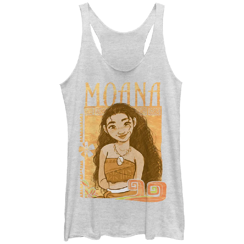 Women's Moana Portrait Racerback Tank Top cute tank top