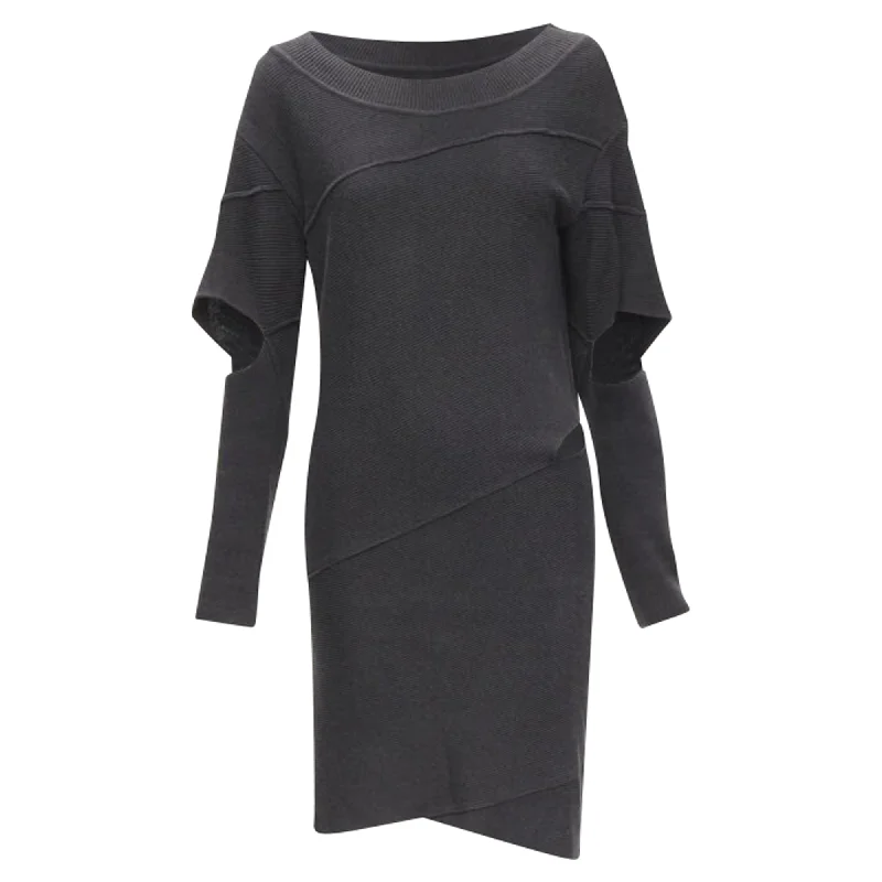 Issey Miyake 's deconstructed bias cutout sweater dress Terry Terry Cloth Terry Knit Issey Miyake 's deconstructed bias cutout sweater dress Terry Terry Cloth Terry Knit