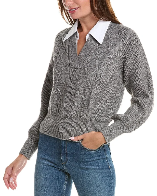 Avantlook Sweater Lace Blend Ribbed Blend Corduroy Blend