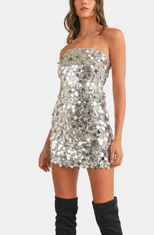 Vanessa Mini Sequin Dress Tunics Fashionable trendy