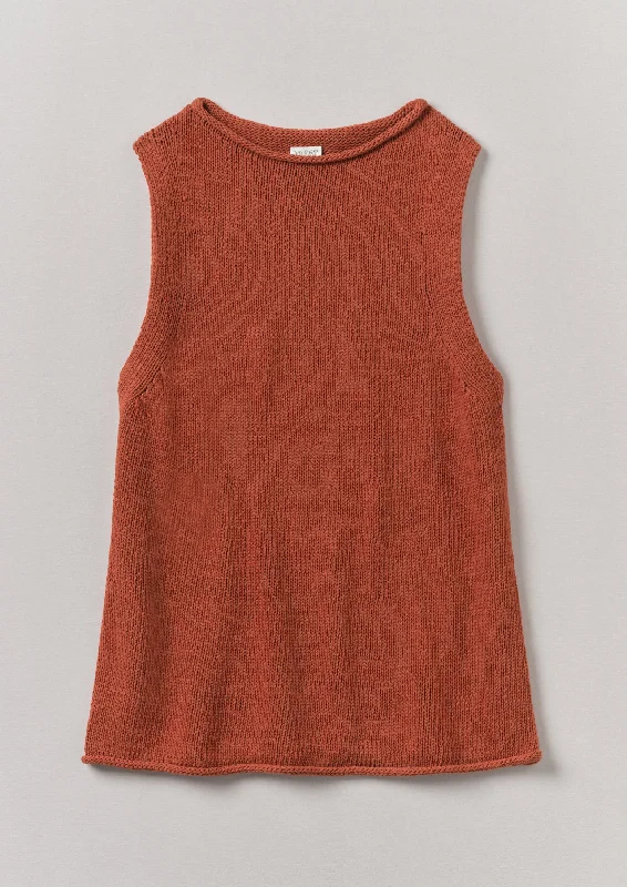 Linen Cotton Knitted Tank | Red Fig basic tank top