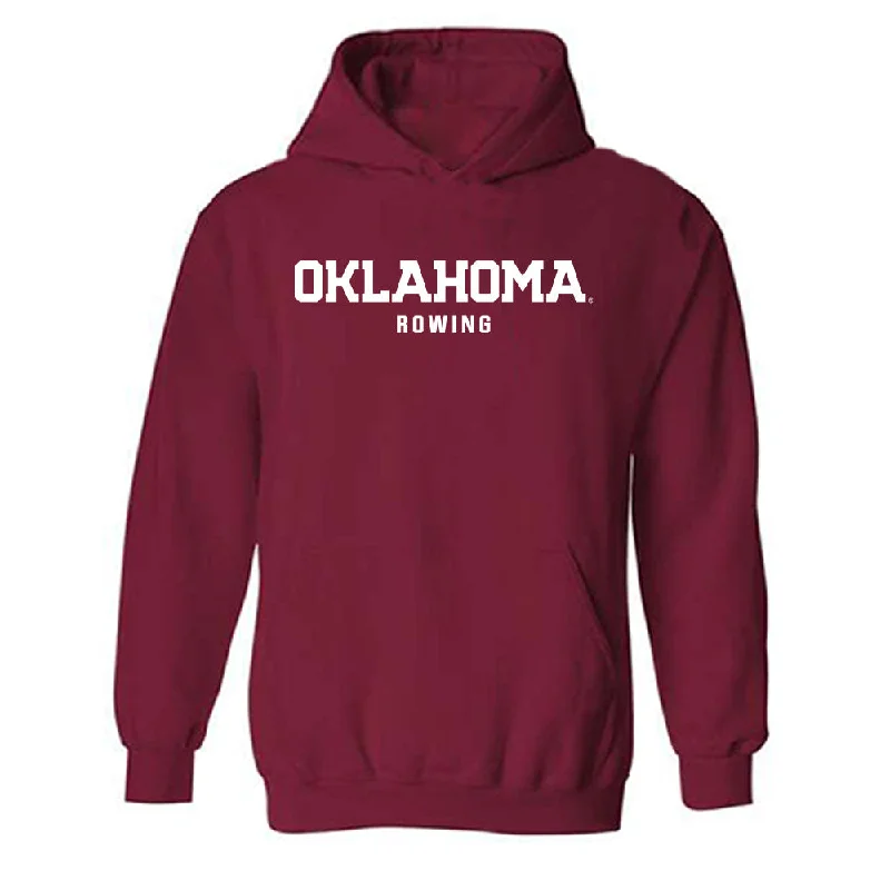Oklahoma - NCAA Women's Rowing : Liza Pfeil - Classic Shersey Hooded Sweatshirt Hoodie with Color Block Contrast Stylish