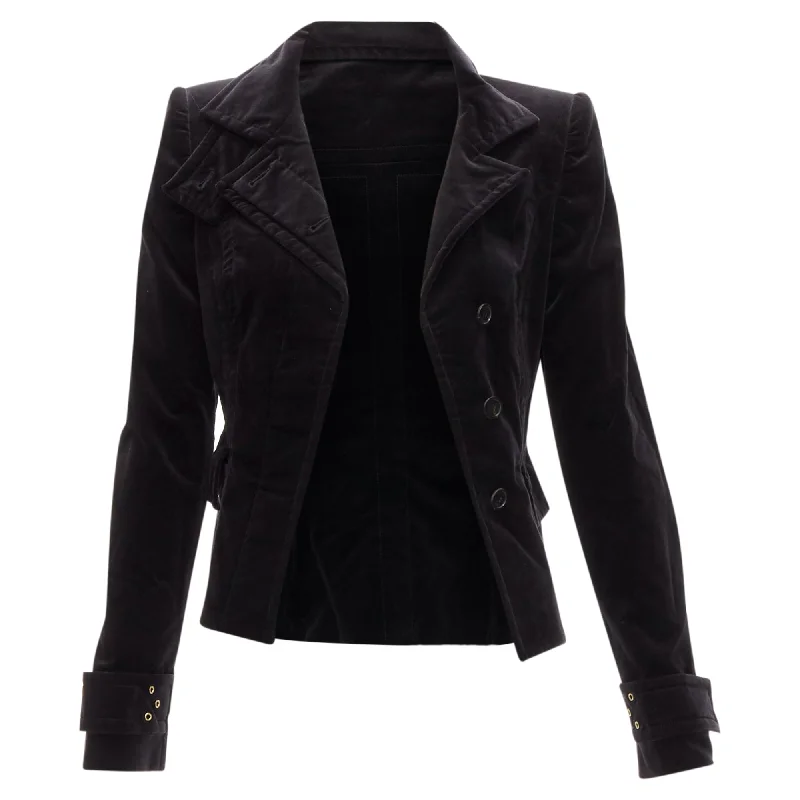 Gucci Tom Ford velour eyelet fitted jacket blazer V-Neck Jacket Boat Neck Jacket Square Neck Jacket Gucci Tom Ford velour eyelet fitted jacket blazer V-Neck Jacket Boat Neck Jacket Square Neck Jacket