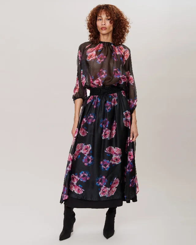 LORD MAXI SKIRT  (Limited Edition) button skirt front