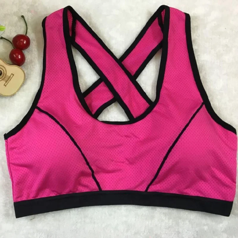 Slim Fitness keep fit Women Lady Bra Solid Wrap Chest Strap Vest Tops Bra bandage crop top Collared Crop Top Boat Neck A-Line