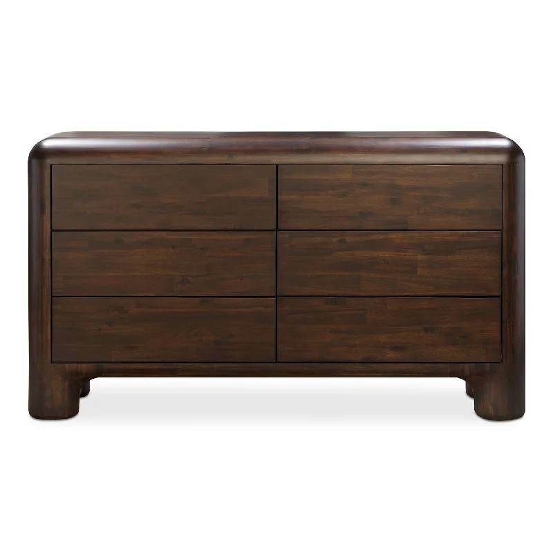 Owen 6 Drawer Dresser Dark Brown Tunics Top rated