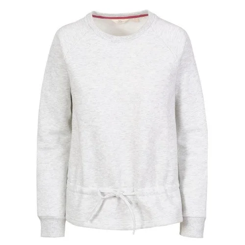 Trespass Womens/Ladies Gretta Marl Round Neck Sweatshirt Hoodie with Button Placket Classic Preppy