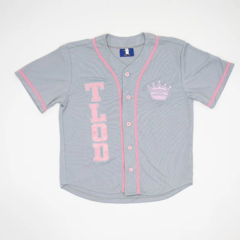 Silver TLOD Crown Jersey Linen Jersey Top