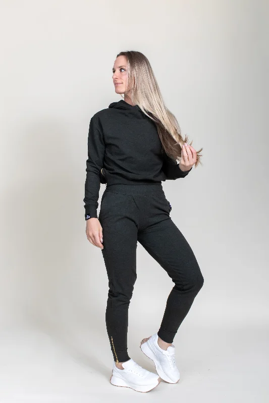 Forest Green Bomber Hoodie (Restock Jan 10th) Hoodie with Mock Neck Collared Structured