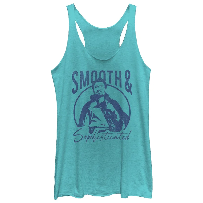 Women's Solo: A Star Wars Story Smooth Lando Racerback Tank Top sage tank top