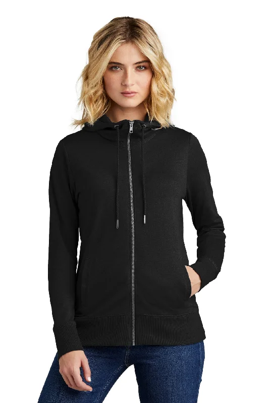 Custom Embroidered - District® Women's Featherweight French Terry™ Full-Zip Hoodie DT673 Hoodie with Snap Buttons Easy Quick