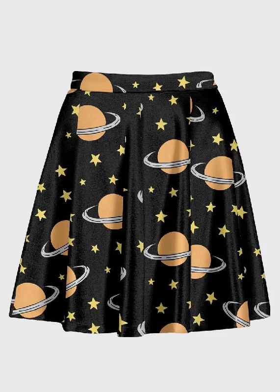 Saturn Planet Universe Skirt wool skirt sturdy