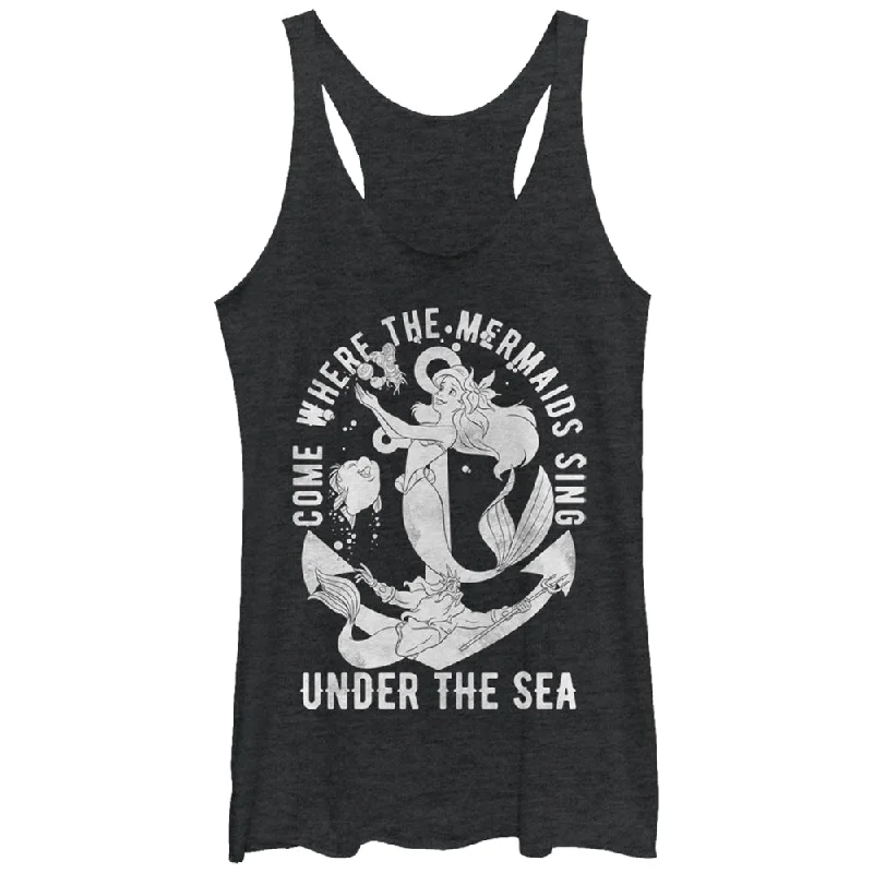 Women's The Little Mermaid Ariel Under the Sea Racerback Tank Top bright tank top