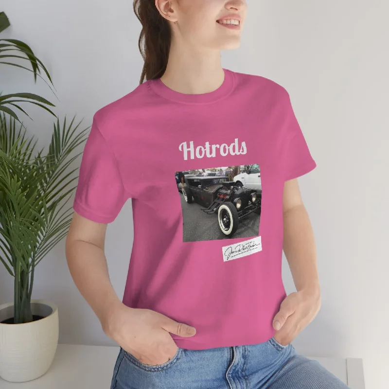 Hotrods Signature "Rat Rod" Unisex Jersey Short Sleeve Tee Asymmetrical Jersey Blouse Hotrods Signature "Rat Rod" Unisex Jersey Short Sleeve Tee Asymmetrical Jersey Blouse