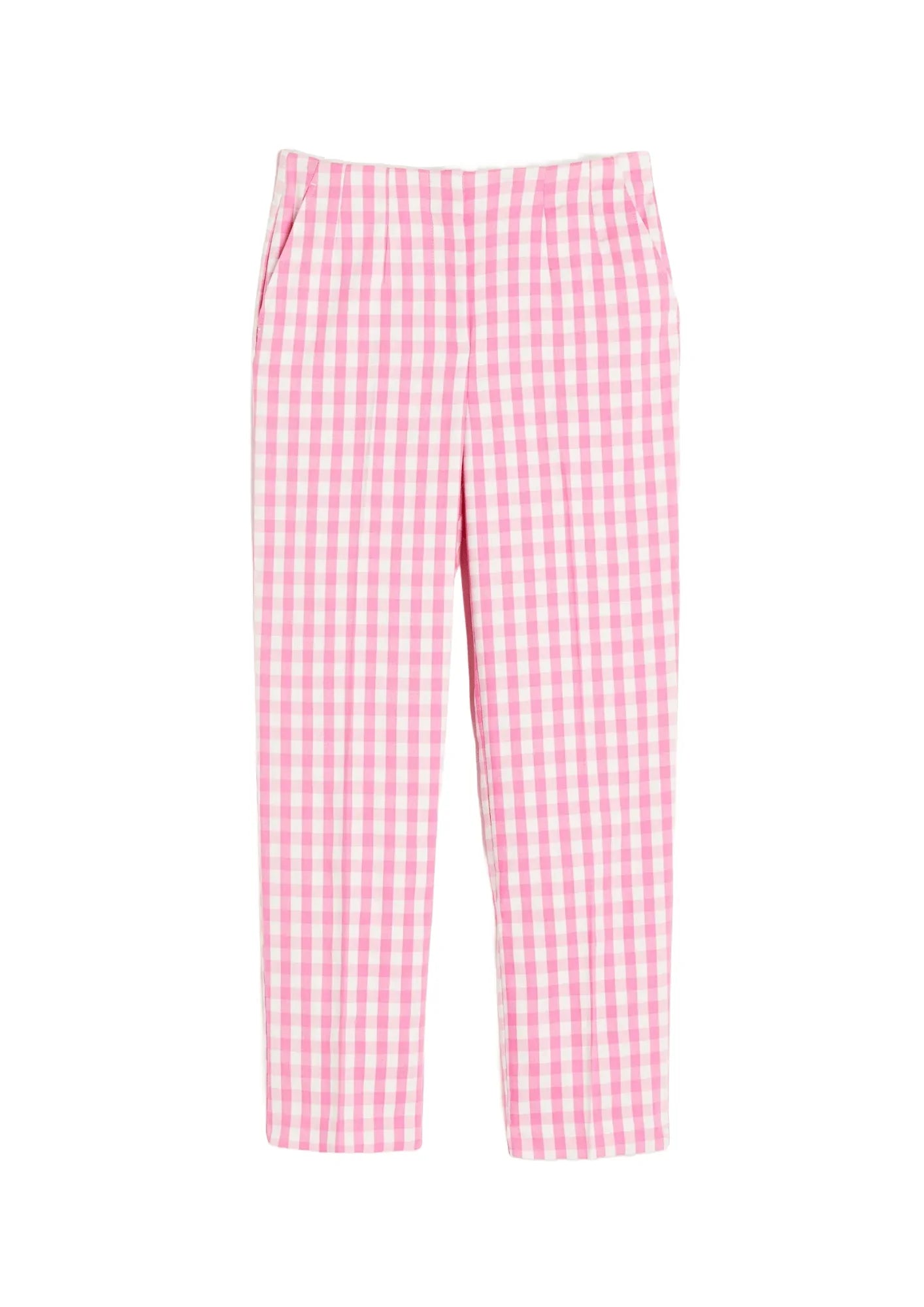PINK CHECKED TROUSERS Trousers Top Rated