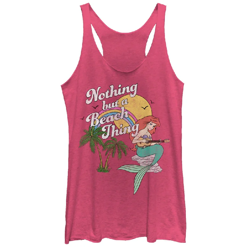 Women's The Little Mermaid Ariel Beach Thing Racerback Tank Top sexy tank top