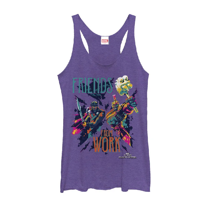 Women's Marvel Thor: Ragnarok Work Racerback Tank Top workout tank top