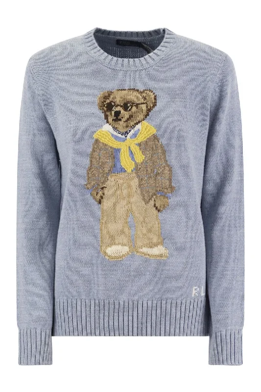 Polo Bear cotton jersey Geometric Jersey Top