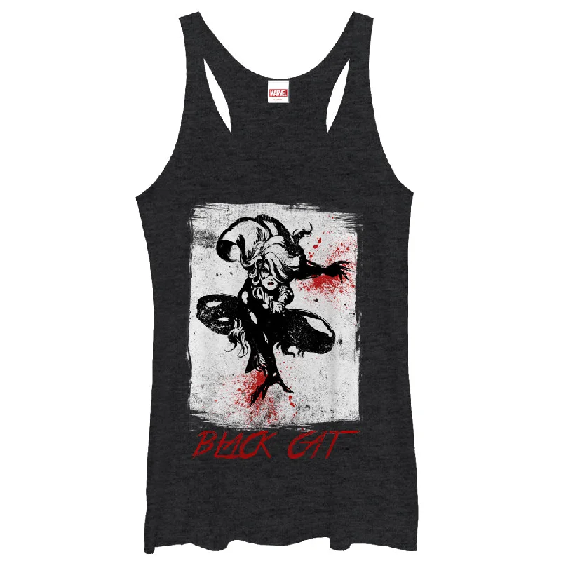 Women's Marvel Black Cat Racerback Tank Top cute tank top