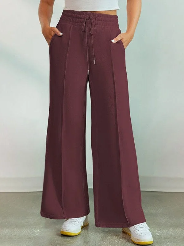Versatile High-Waist Sports Trousers For Women In Solid Colors Trousers trendy modern Versatile High-Waist Sports Trousers For Women In Solid Colors Trousers trendy modern