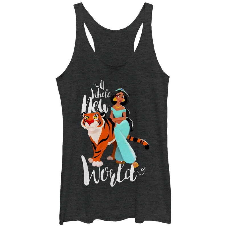Women's Aladdin Whole New World Racerback Tank Top fashionable tank top
