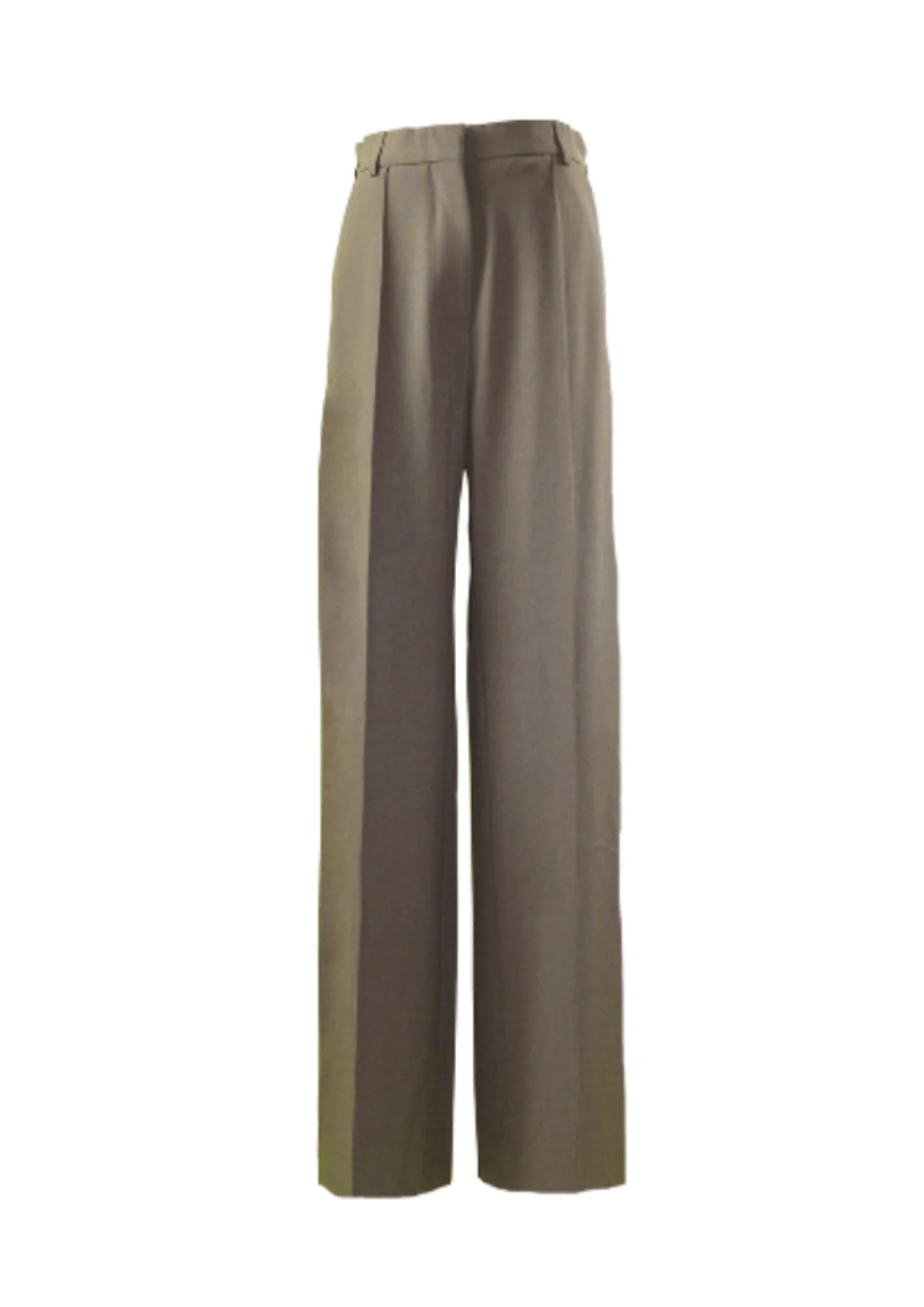 KHAKI STRAIGHT-LEG TROUSERS Trousers Wedding White