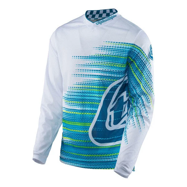 TLD GP Air Lightweight Jersey, White And Blue, Medium Classic Jersey Tee
