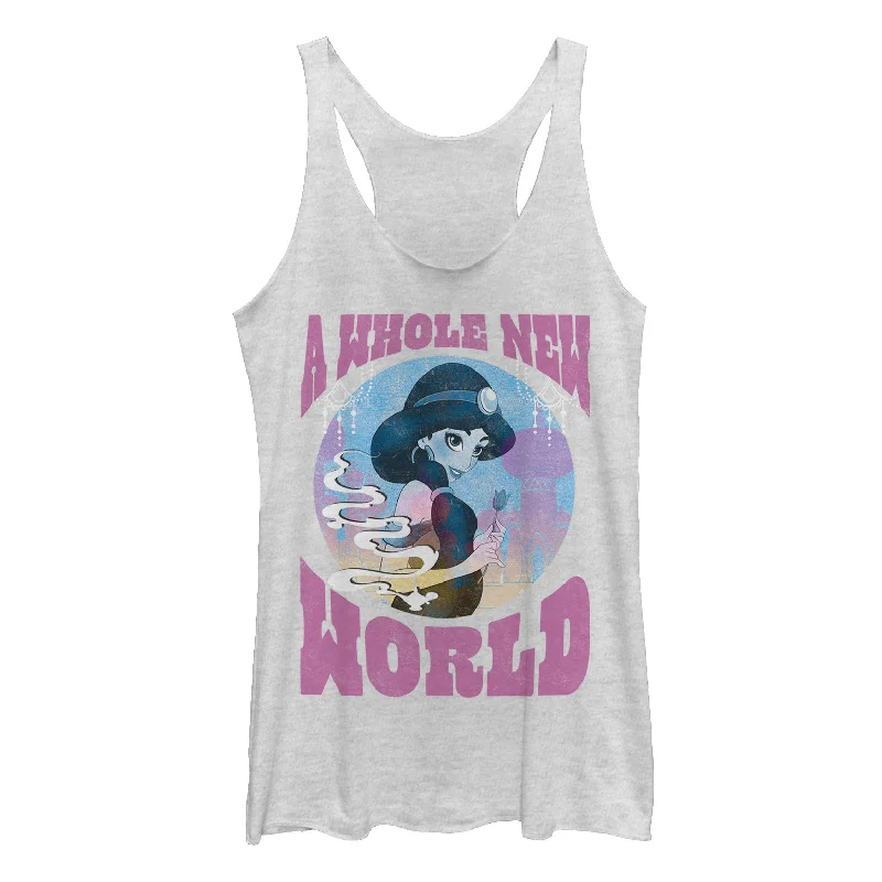 Women's Aladdin Jasmine New World Racerback Tank Top flexible tank top