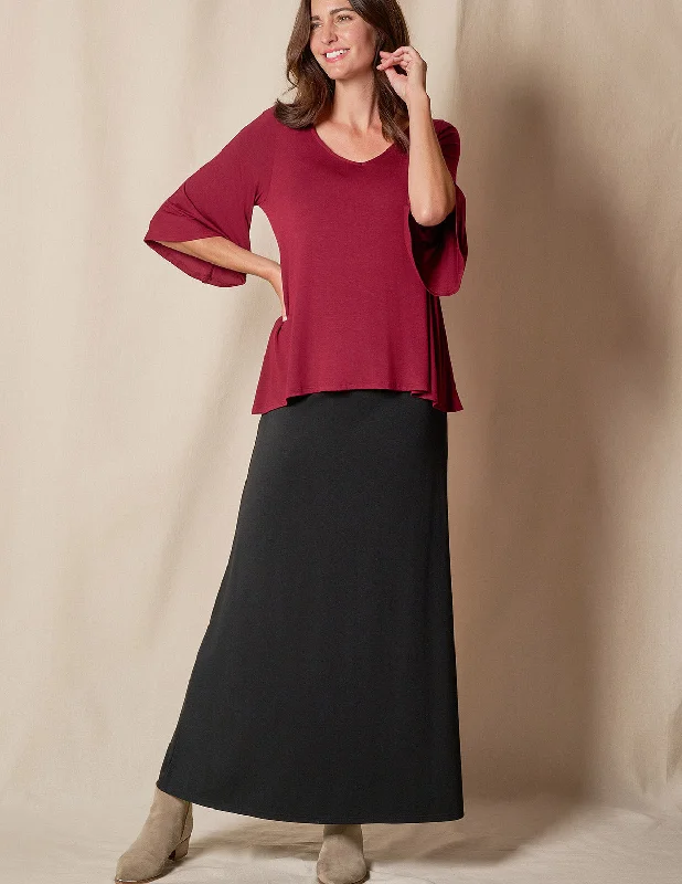 Bamboo / Organic Cotton Travel Skirt denim skirt classic